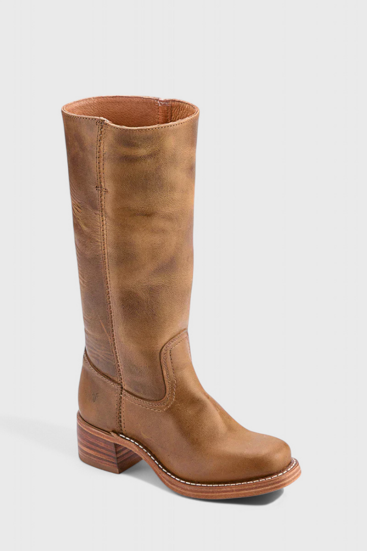 Ava | Women’s Heeled Leather Knee-High Boots