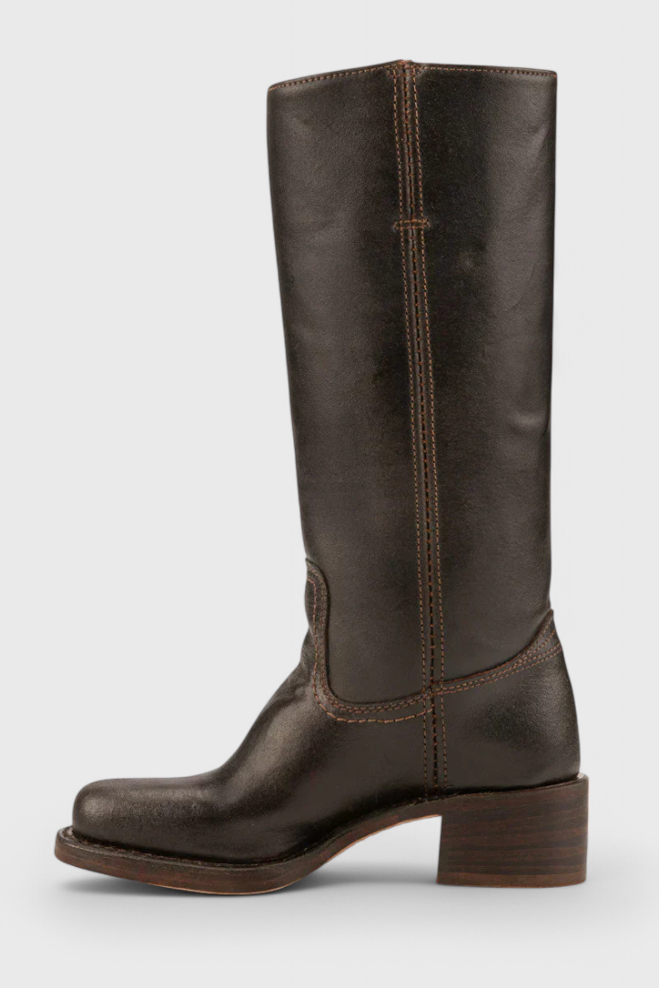 Ava | Women’s Heeled Leather Knee-High Boots