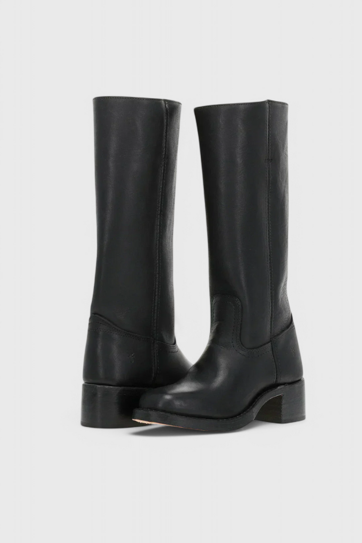 Ava | Women’s Heeled Leather Knee-High Boots