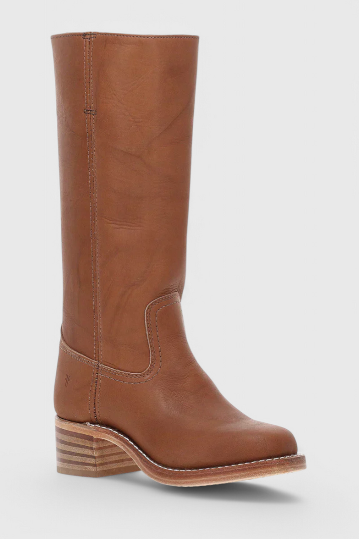 Ava | Women’s Heeled Leather Knee-High Boots