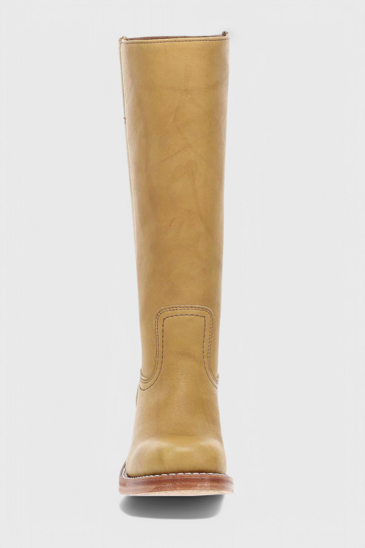 Ava | Women’s Heeled Leather Knee-High Boots