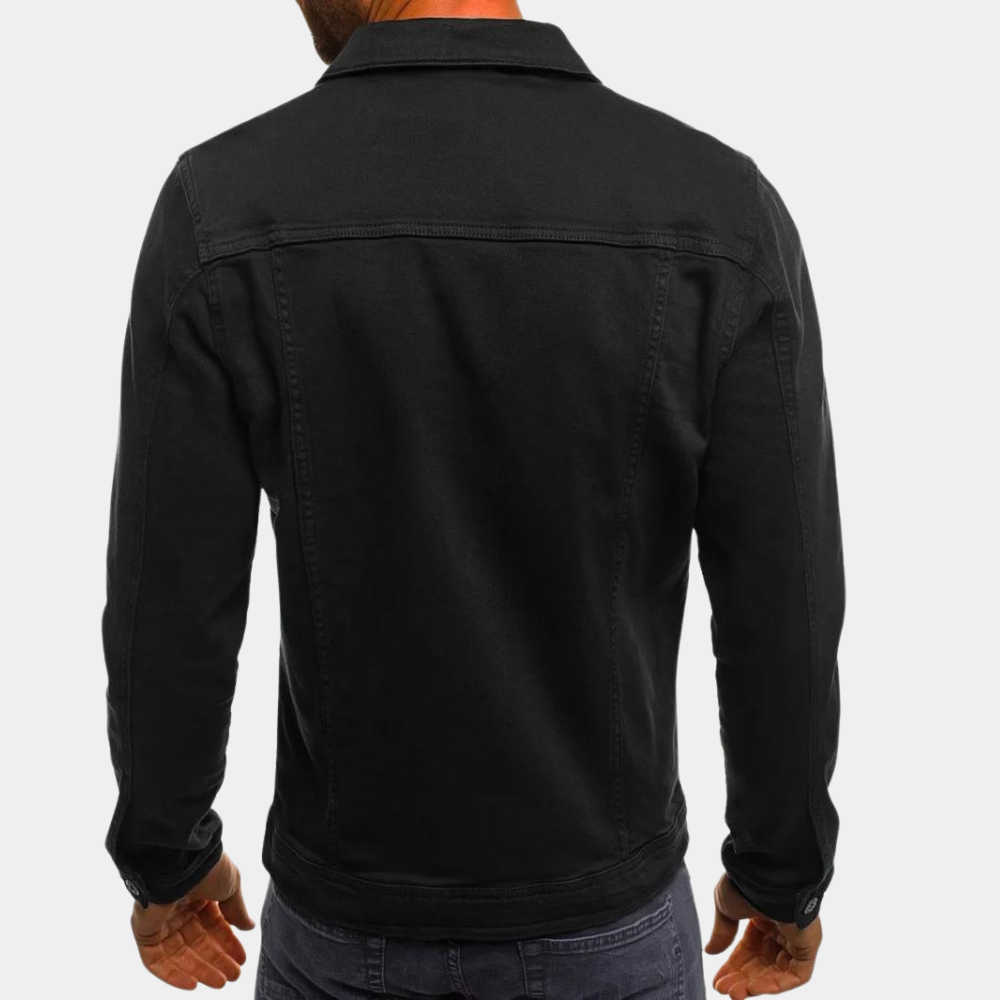Liam | Classic Button-Front Trucker Jacket For Men