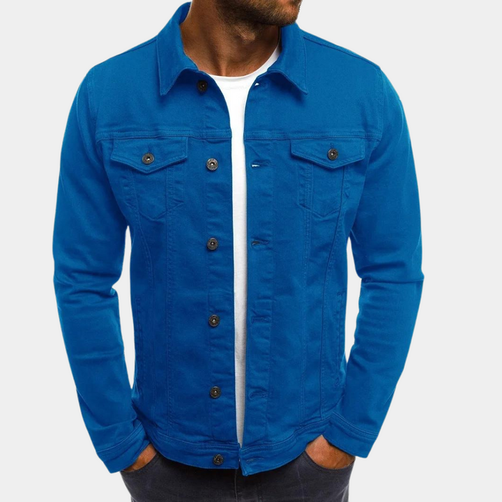 Liam | Classic Button-Front Trucker Jacket For Men
