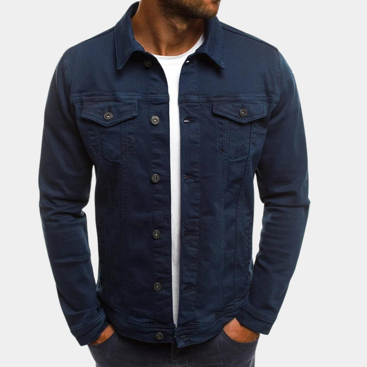 Liam | Classic Button-Front Trucker Jacket For Men