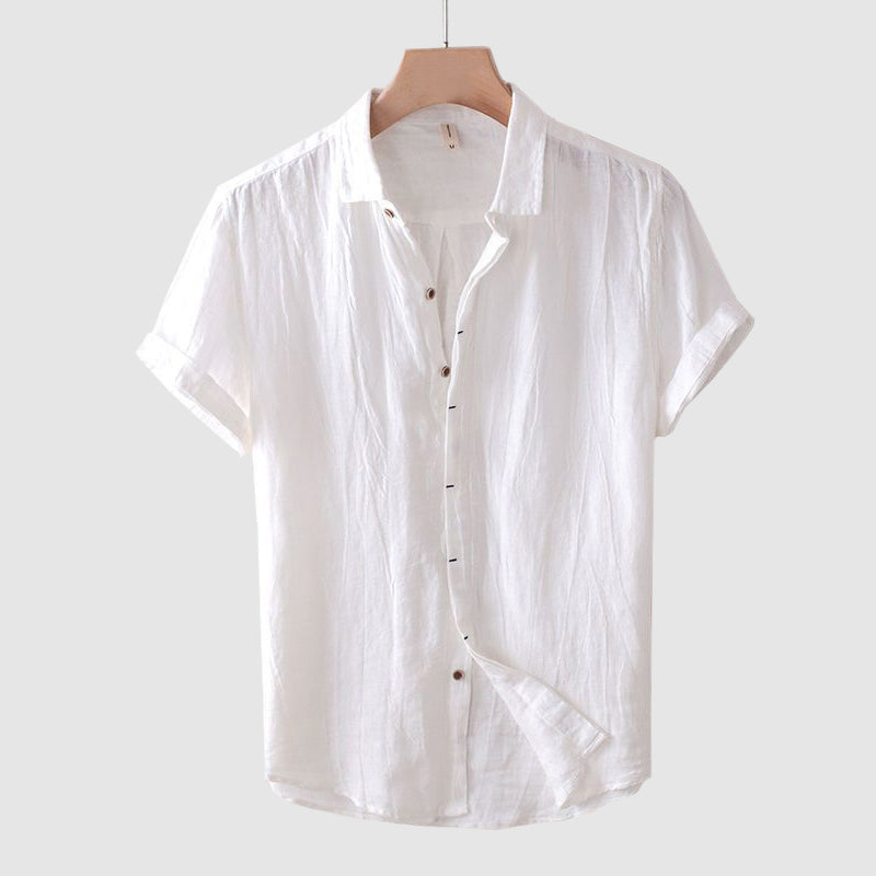 Lucien | Men’s Wrinkle Texture Short Sleeve Shirt