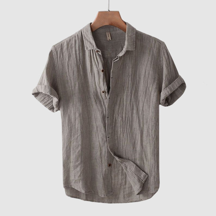 Lucien | Men’s Wrinkle Texture Short Sleeve Shirt