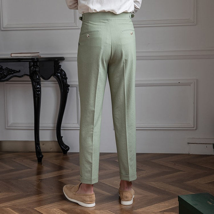 Henry | Men’s High-Waist Pleated Tailored Trousers