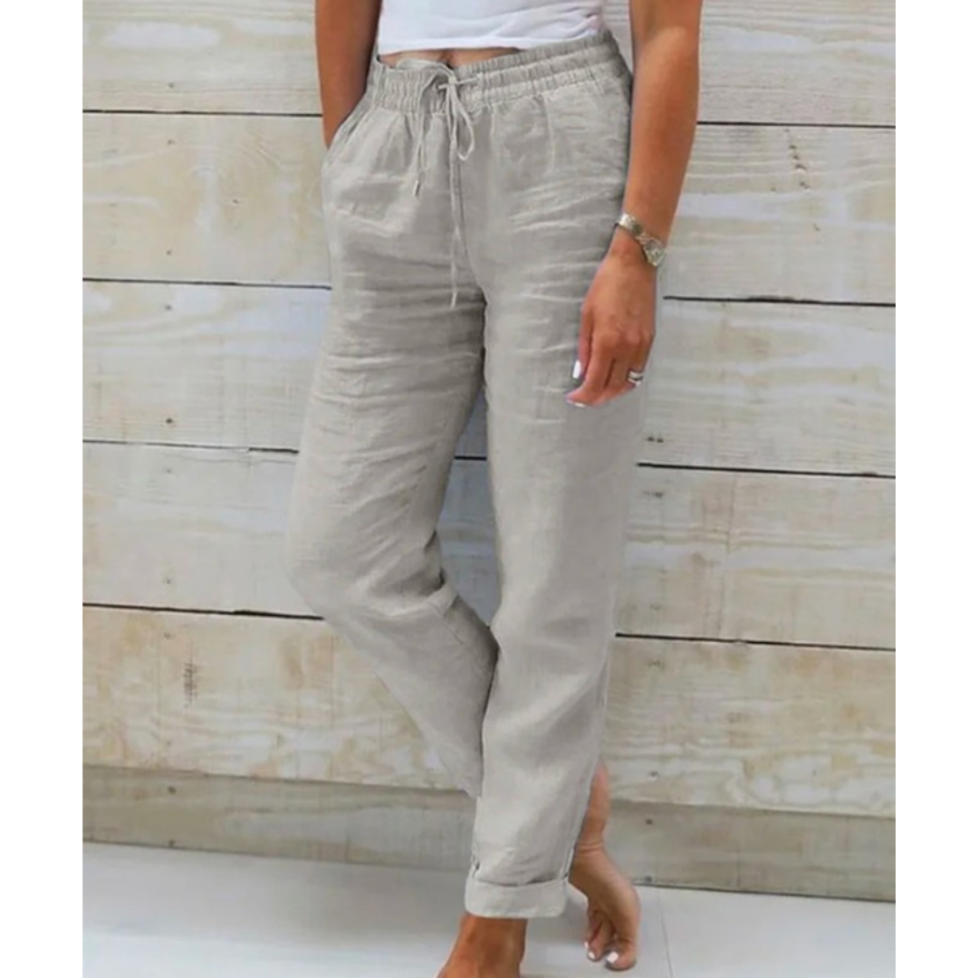 Paige | Women’s Cropped Leisure Trousers with Drawstring