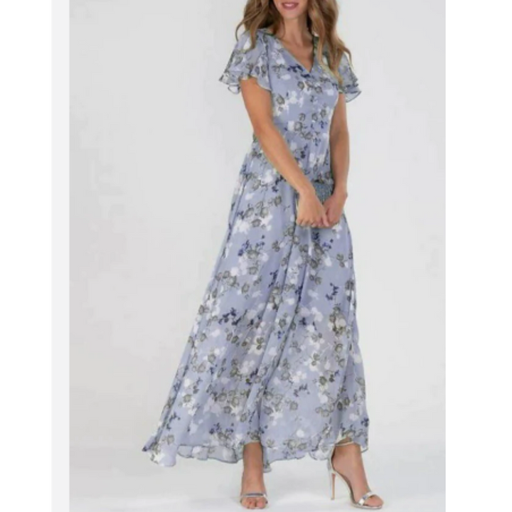 Celeste | Women’s Summer Formal Floral Maxi Wedding Guest Dress
