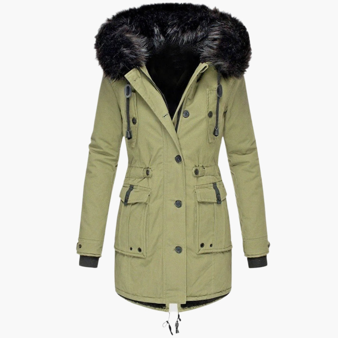 Isla | Insulated Cold-Weather Parka with Protective Hood for Women