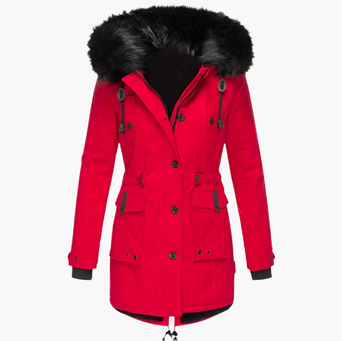 Isla | Insulated Cold-Weather Parka with Protective Hood for Women
