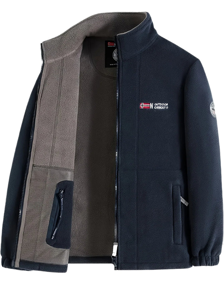 Ethan | Classic Zip-Front Fleece Jacket For Men