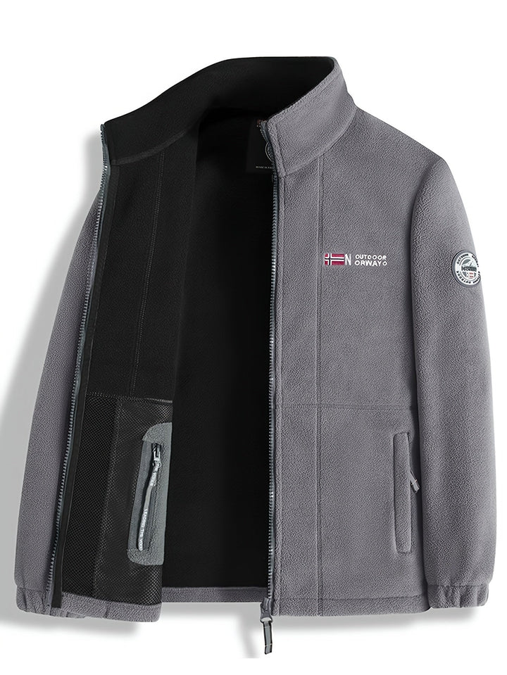 Ethan | Classic Zip-Front Fleece Jacket For Men