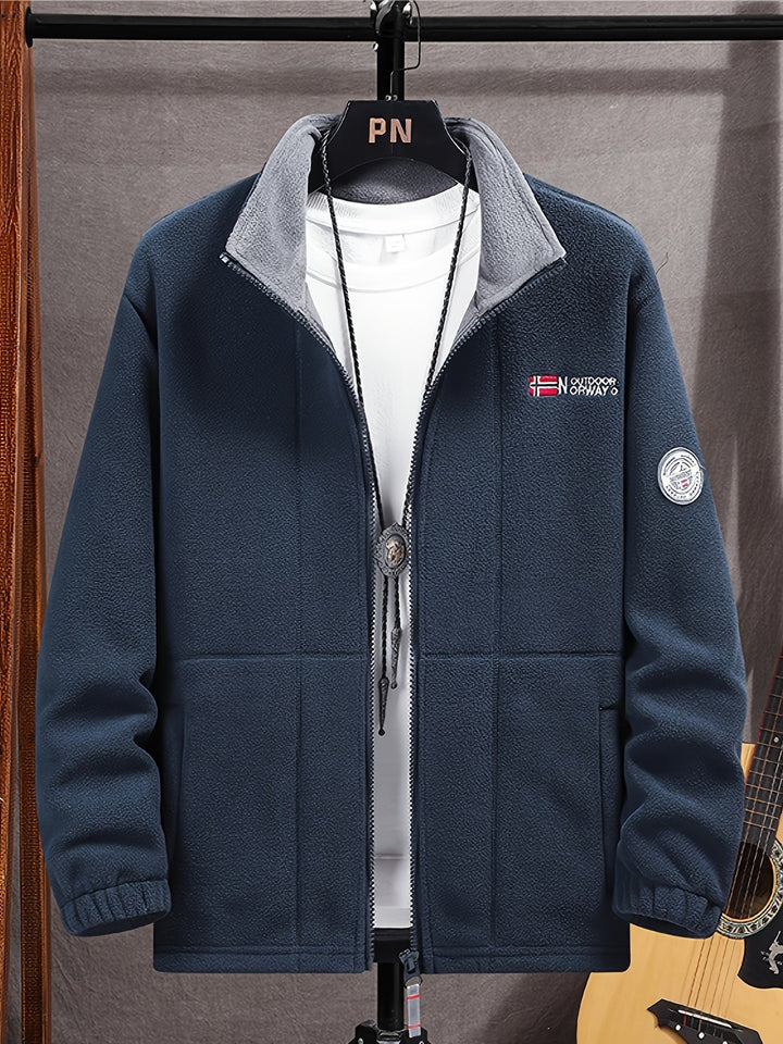 Ethan | Classic Zip-Front Fleece Jacket For Men