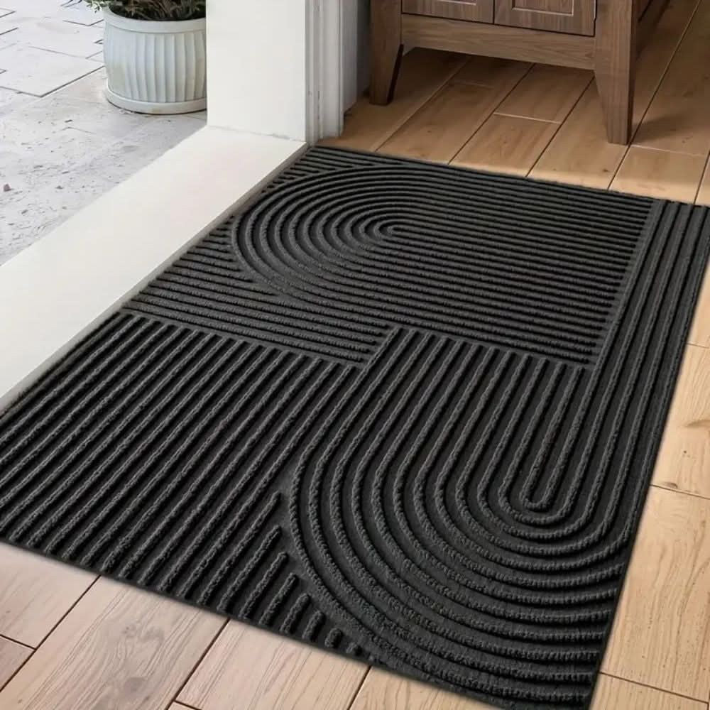 Absorbent microfiber mat with a flowing line pattern - product photo 1