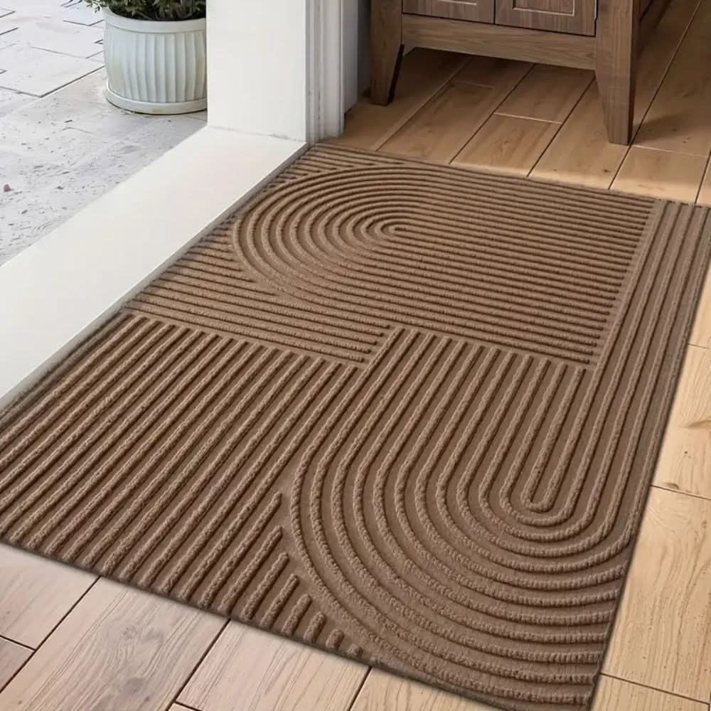 Absorbent microfiber mat with a flowing line pattern - product photo 5