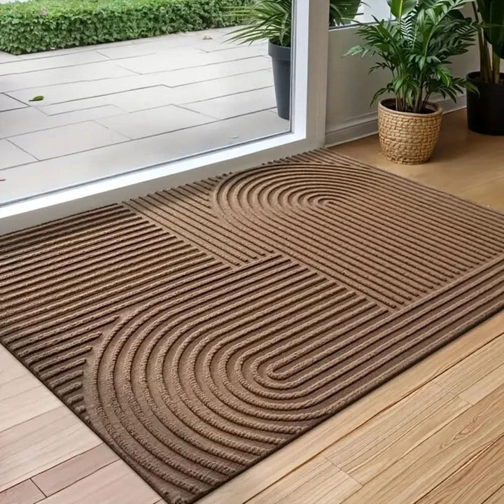 Absorbent microfiber mat with a flowing line pattern - product photo 7
