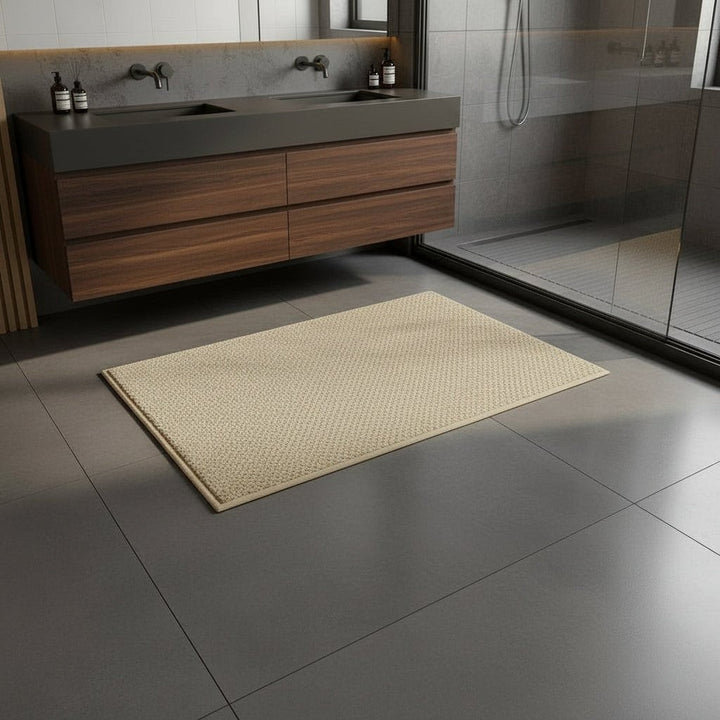 Absorbent geometric-pattern doormat in a modern entryway - product photo 2