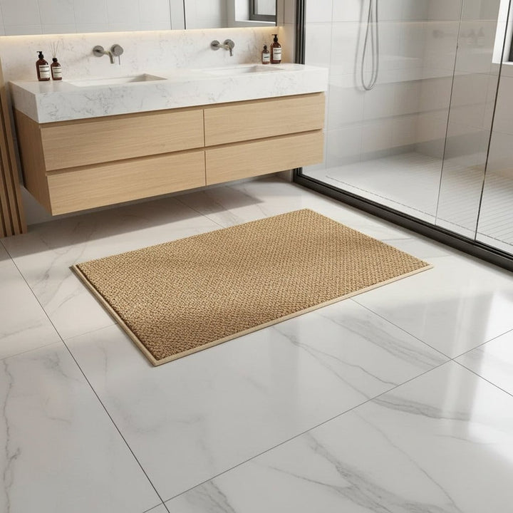 Absorbent geometric-pattern doormat in a modern entryway - product photo 4