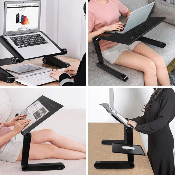 Adjustable laptop stand with a rotating base - product photo 4
