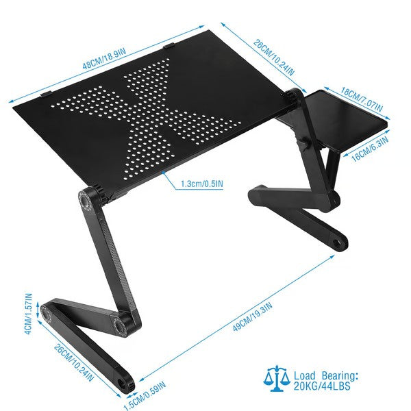 Adjustable laptop stand with a rotating base - product photo 6