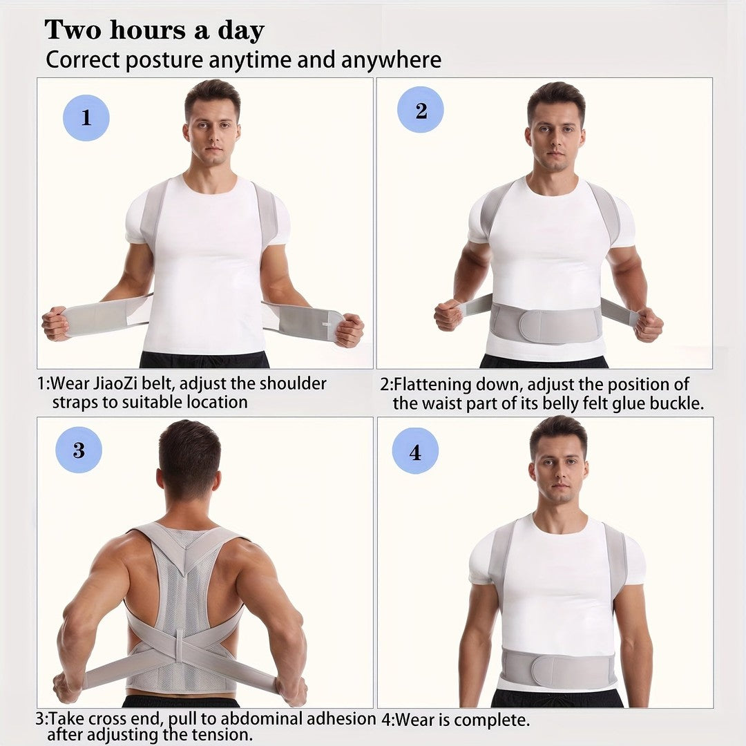 Adjustable neoprene back and lumbar support brace - product photo 9
