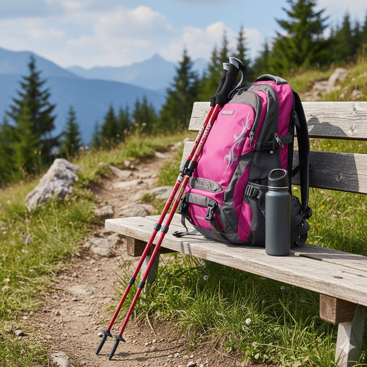 Pair of adjustable telescopic trekking poles - product photo 3