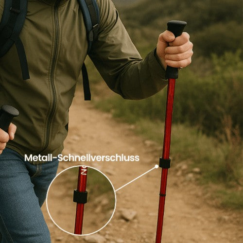 Pair of adjustable telescopic trekking poles - product photo 7