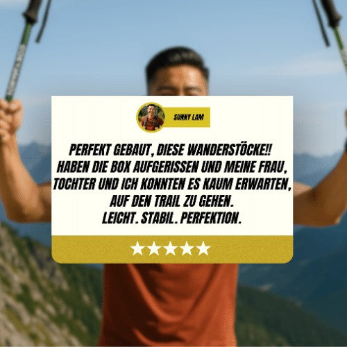 Pair of adjustable telescopic trekking poles - product photo 8