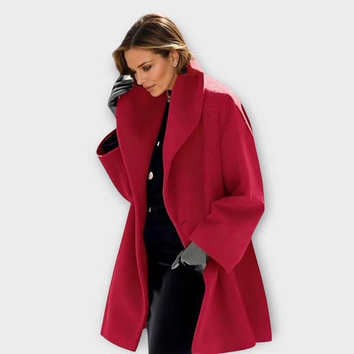 Elena | Relaxed-Fit Winter Coat With Statement Collar For Women