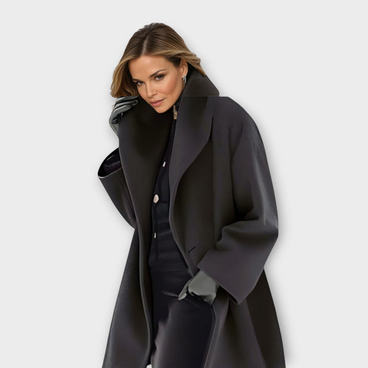 Elena | Relaxed-Fit Winter Coat With Statement Collar For Women
