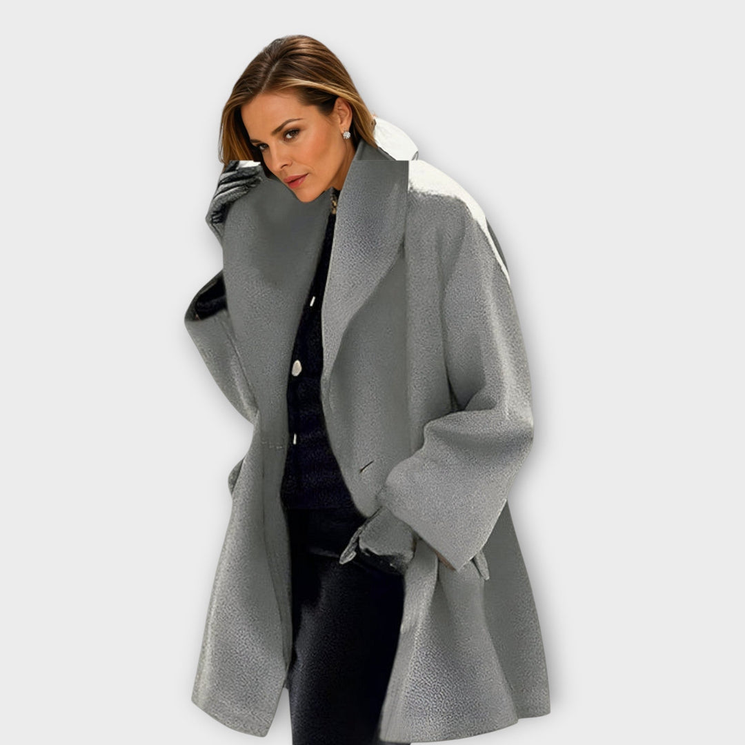 Elena | Relaxed-Fit Winter Coat With Statement Collar For Women