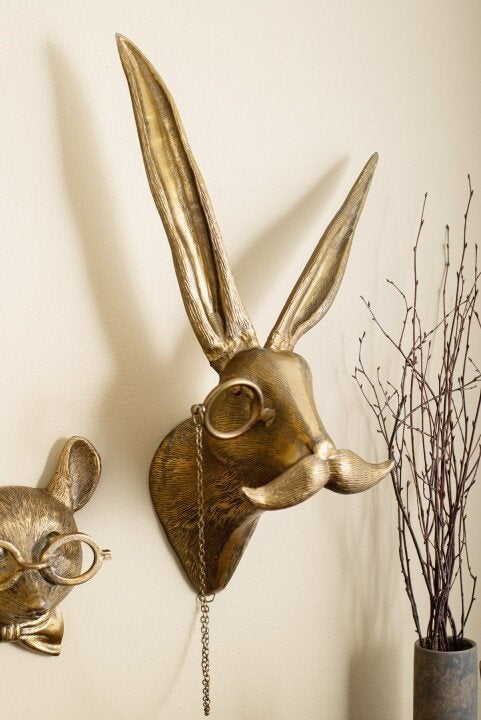 Stylised animal head wall decoration - product photo 17