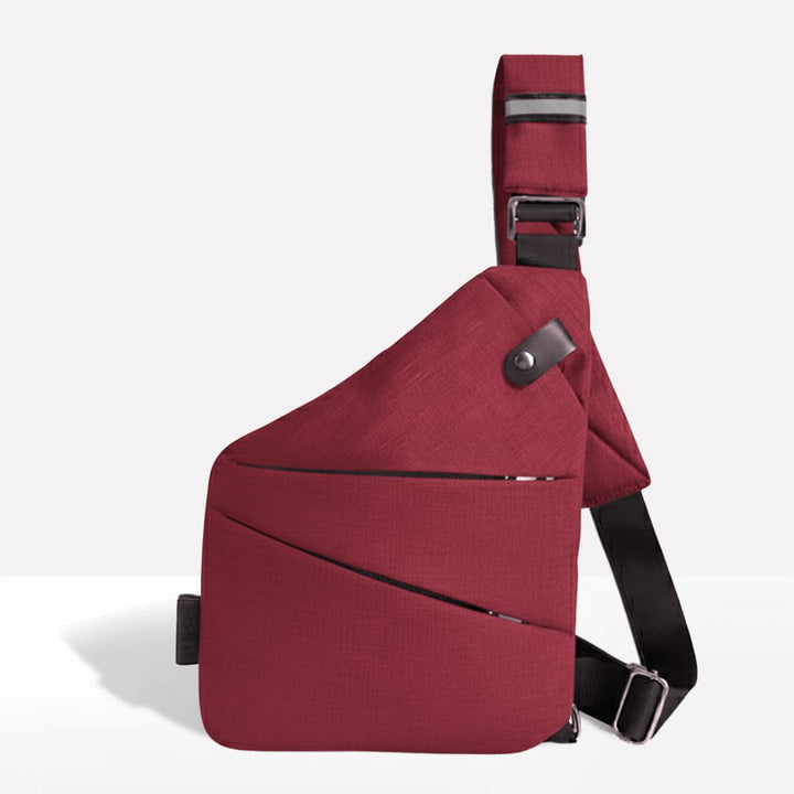 Anti-theft shoulder bag with a cut-resistant strap and Rfid pocket - product photo 10