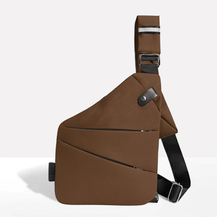 Anti-theft shoulder bag with a cut-resistant strap and Rfid pocket - product photo 12