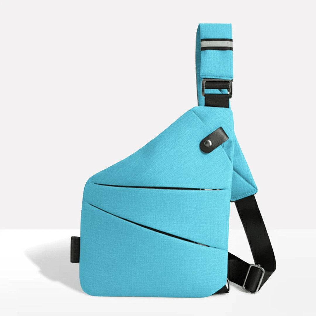 Anti-theft shoulder bag with a cut-resistant strap and Rfid pocket - product photo 13