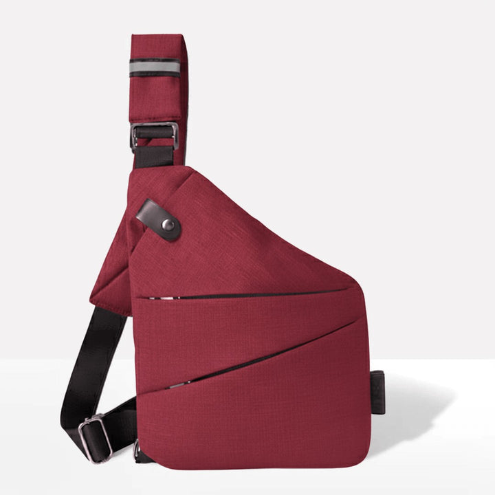 Anti-theft shoulder bag with a cut-resistant strap and Rfid pocket - product photo 24