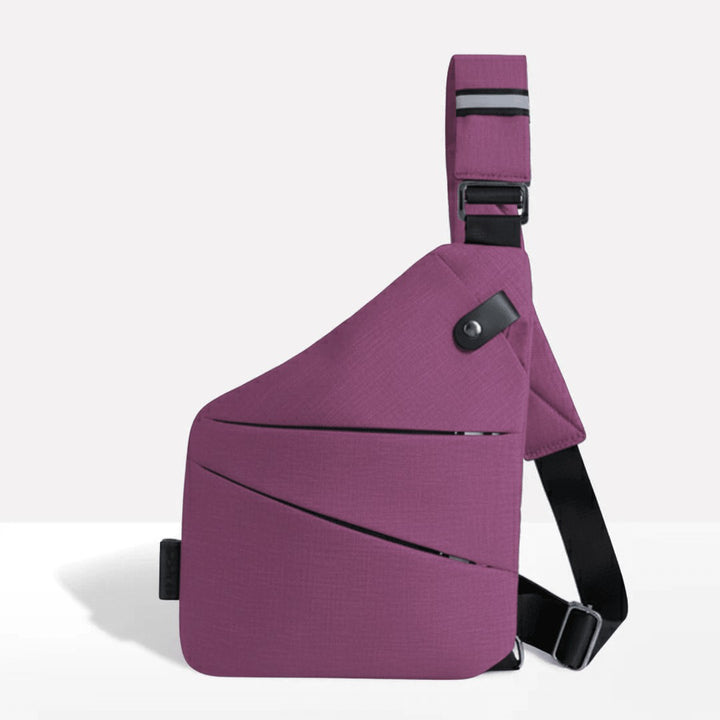 Anti-theft shoulder bag with a cut-resistant strap and Rfid pocket - product photo 28
