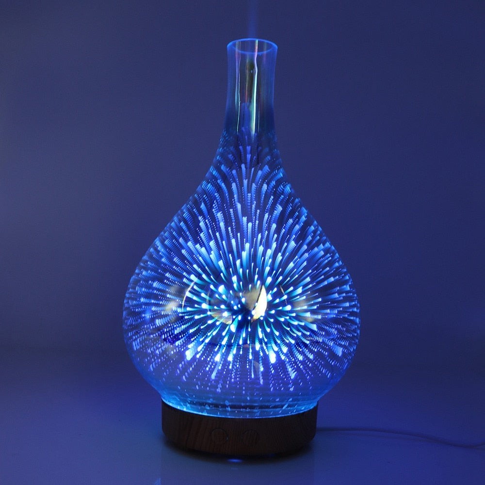 Aroma diffuser lit with colored LEDs - product photo 1