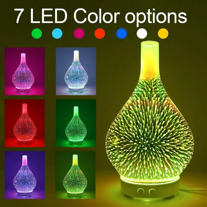 Aroma diffuser lit with colored LEDs - product photo 4