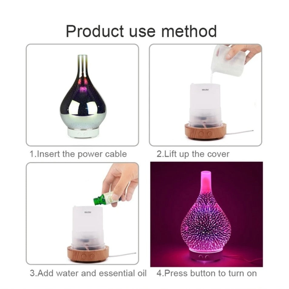 Aroma diffuser lit with colored LEDs - product photo 7