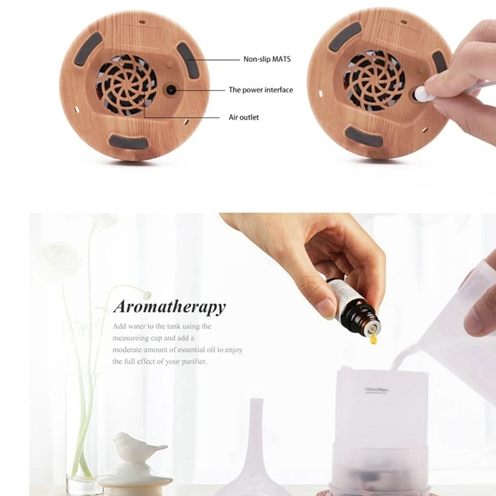 Aroma diffuser lit with colored LEDs - product photo 8