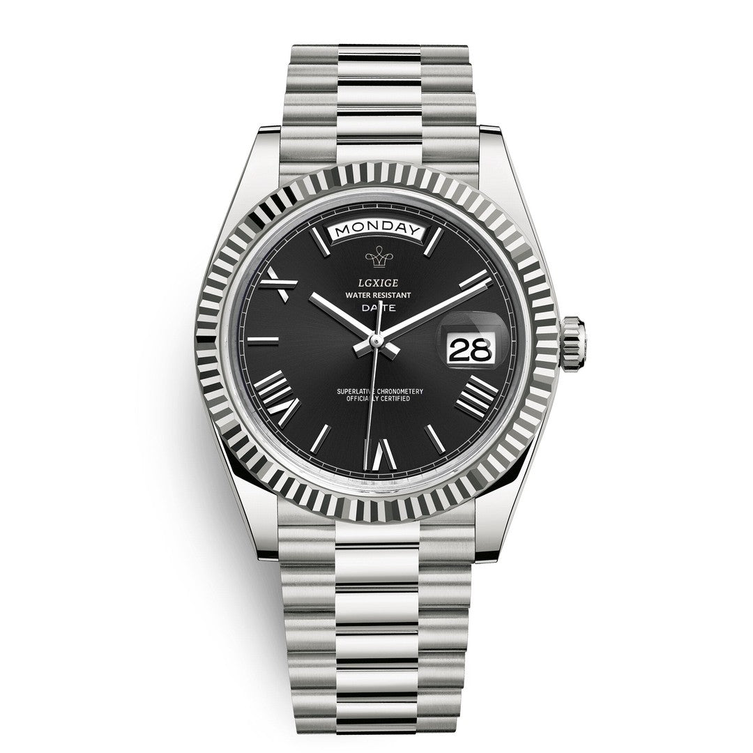 Automatic men's watch with day and date windows - product photo 10