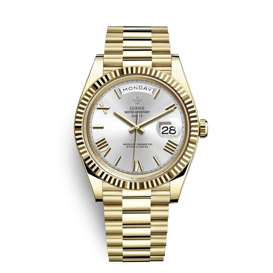 Automatic men's watch with day and date windows - product photo 12