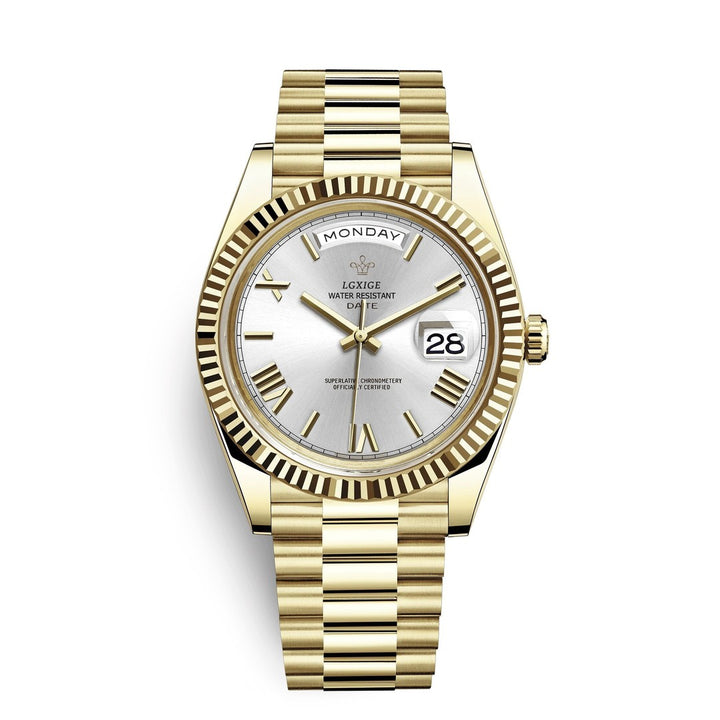Automatic men's watch with day and date windows - product photo 12