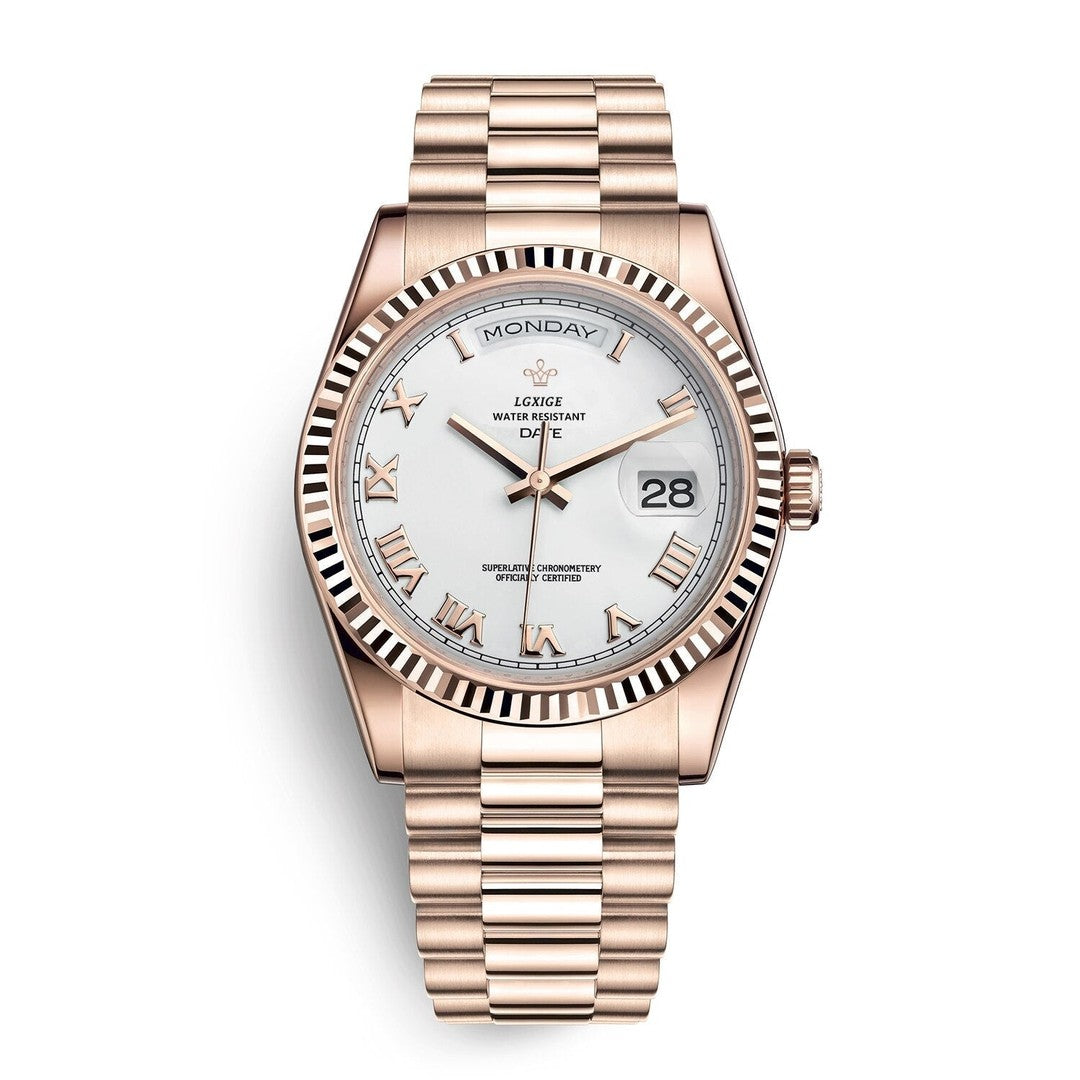 Automatic men's watch with day and date windows - product photo 2
