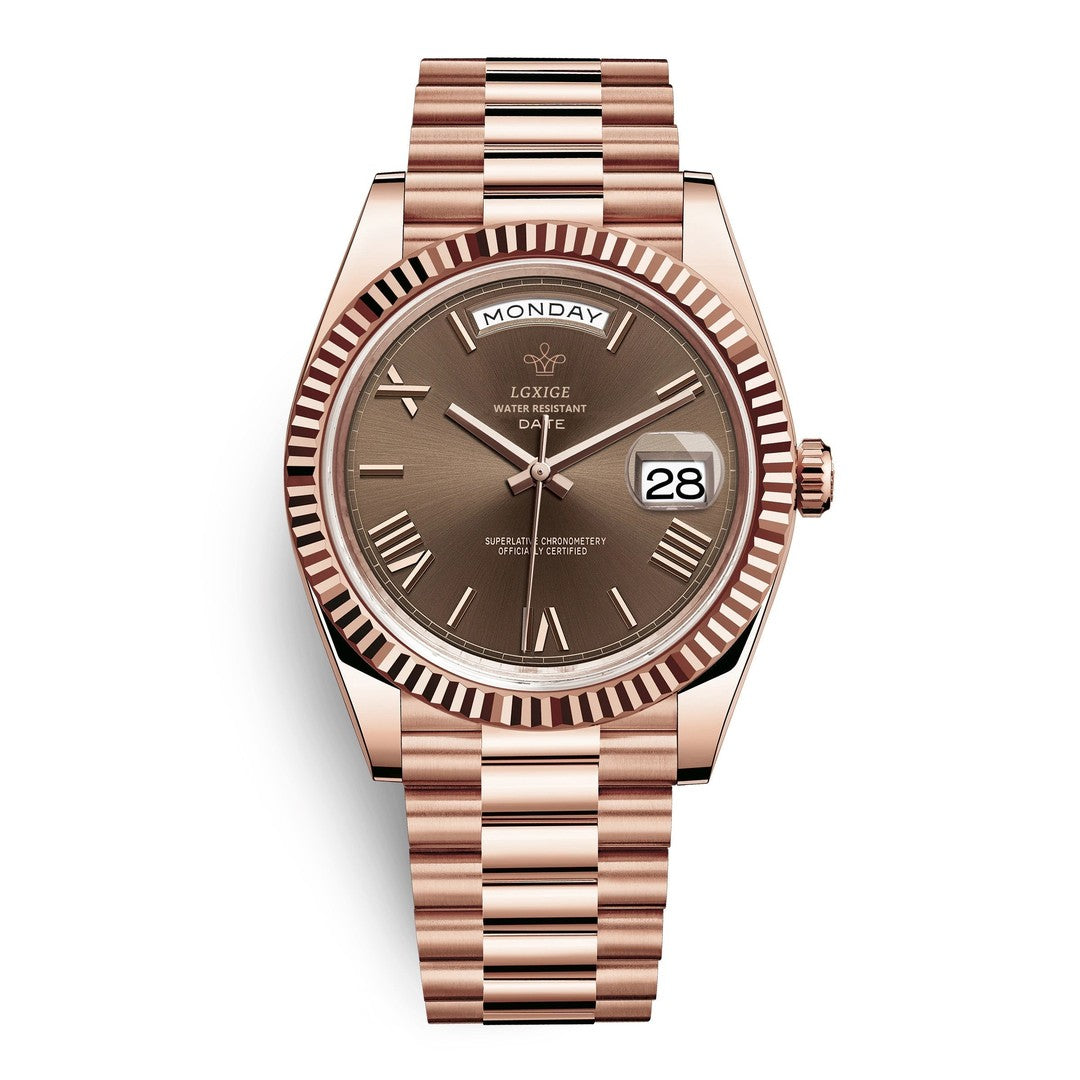 Automatic men's watch with day and date windows - product photo 3