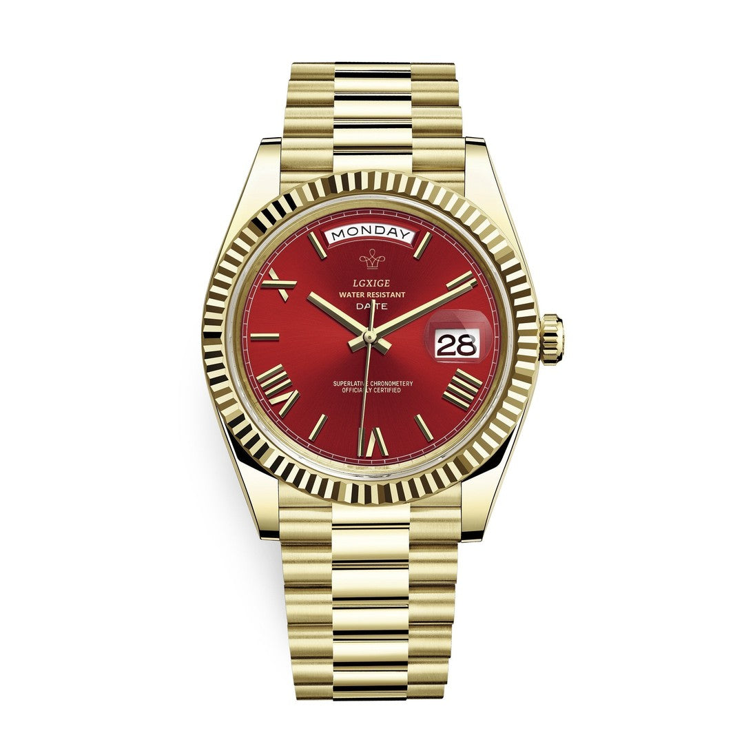 Automatic men's watch with day and date windows - product photo 4