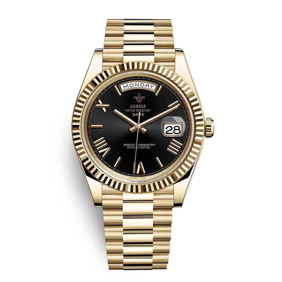 Automatic men's watch with day and date windows - product photo 5