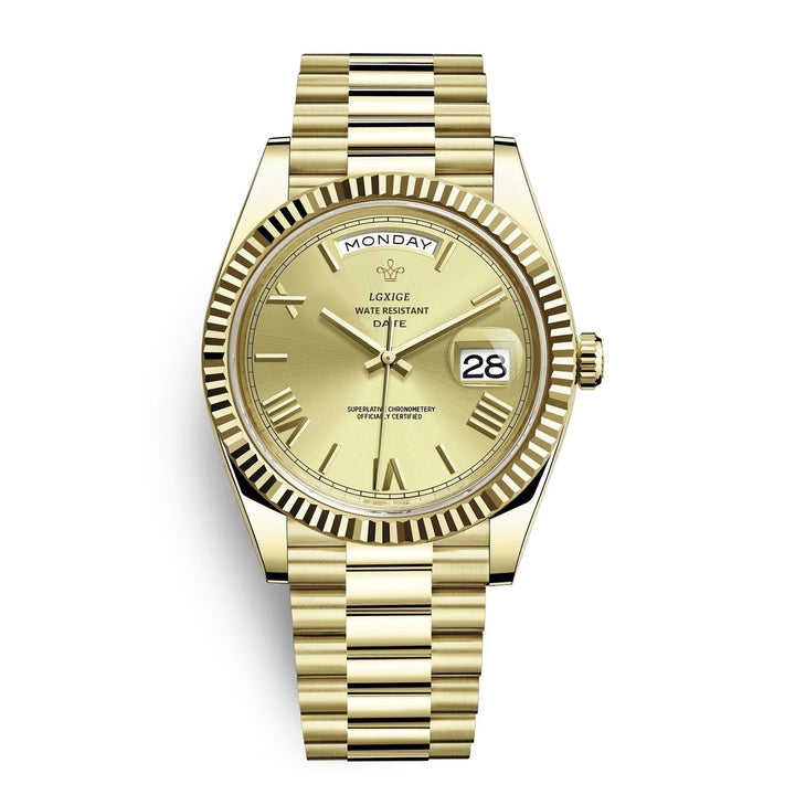 Automatic men's watch with day and date windows - product photo 6